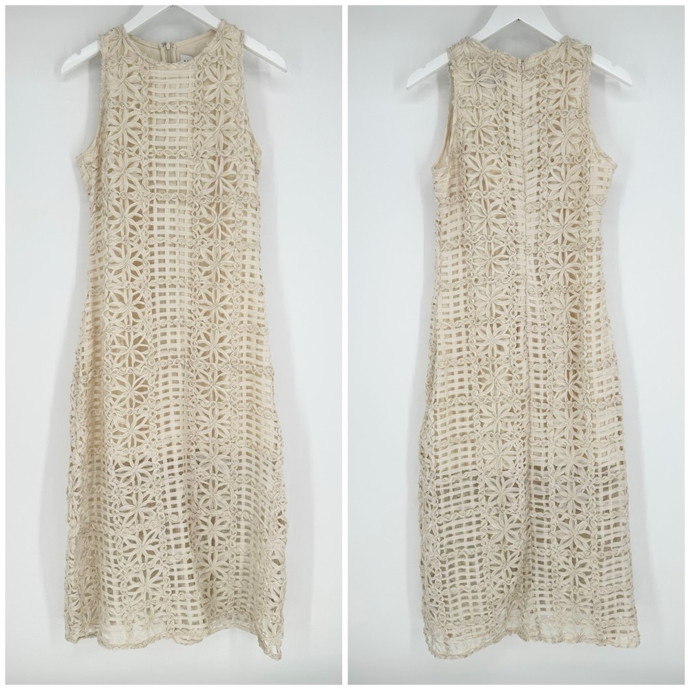 Endless Rose textured sleeveless maxi dress ivory - Picture 1 of 16